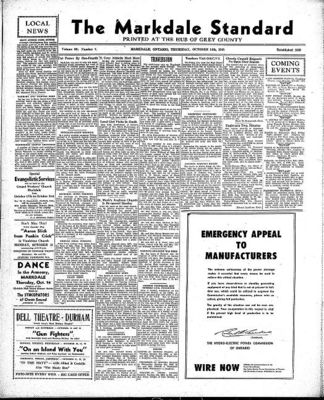 Markdale Standard (Markdale, Ont.1880), 14 Oct 1948