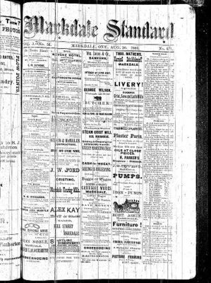 Markdale Standard (Markdale, Ont.1880), 30 Aug 1883