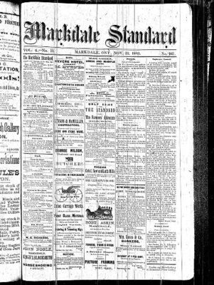 Markdale Standard (Markdale, Ont.1880), 22 Nov 1883