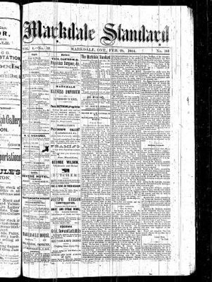 Markdale Standard (Markdale, Ont.1880), 28 Feb 1884