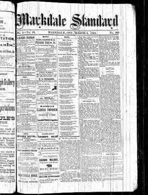 Markdale Standard (Markdale, Ont.1880), 6 Mar 1884