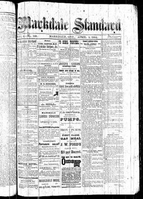 Markdale Standard (Markdale, Ont.1880), 3 Apr 1884