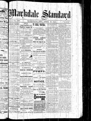 Markdale Standard (Markdale, Ont.1880), 17 Apr 1884