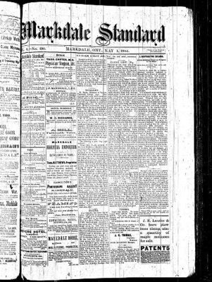 Markdale Standard (Markdale, Ont.1880), 1 May 1884