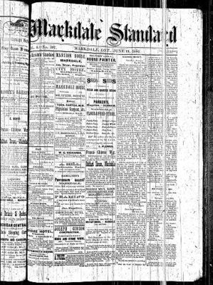 Markdale Standard (Markdale, Ont.1880), 19 Jun 1884