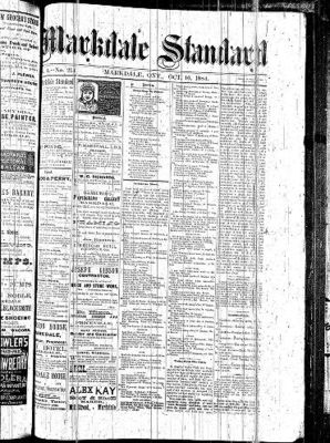 Markdale Standard (Markdale, Ont.1880), 16 Oct 1884