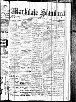 Markdale Standard (Markdale, Ont.1880), 27 Nov 1884