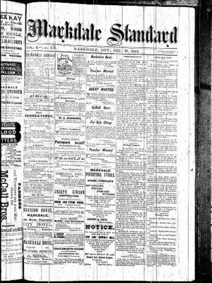 Markdale Standard (Markdale, Ont.1880), 18 Dec 1884