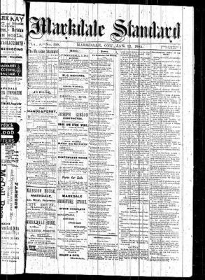 Markdale Standard (Markdale, Ont.1880), 22 Jan 1885