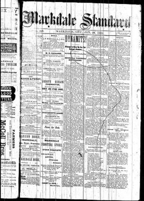 Markdale Standard (Markdale, Ont.1880), 29 Jan 1885