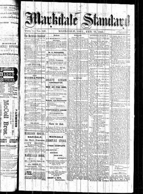 Markdale Standard (Markdale, Ont.1880), 12 Feb 1885