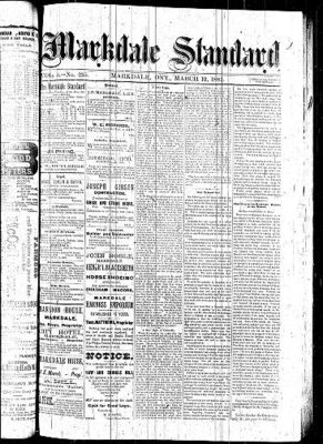 Markdale Standard (Markdale, Ont.1880), 12 Mar 1885