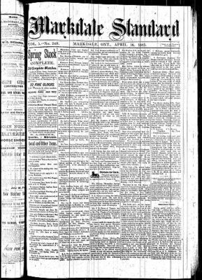 Markdale Standard (Markdale, Ont.1880), 16 Apr 1885