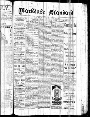 Markdale Standard (Markdale, Ont.1880), 1 Aug 1889