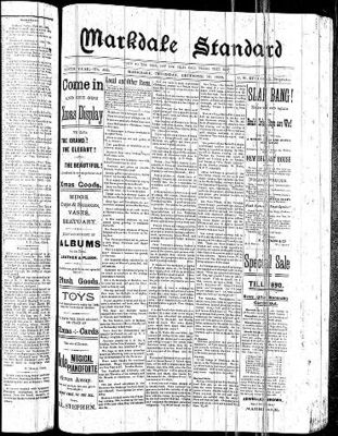 Markdale Standard (Markdale, Ont.1880), 19 Dec 1889