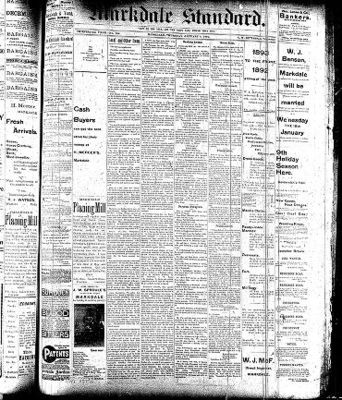 Markdale Standard (Markdale, Ont.1880), 5 Jan 1893