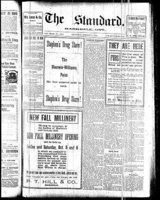 Markdale Standard (Markdale, Ont.1880), 4 Oct 1900