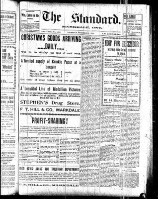 Markdale Standard (Markdale, Ont.1880), 6 Dec 1900