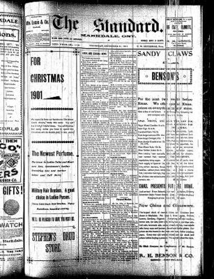 Markdale Standard (Markdale, Ont.1880), 12 Dec 1901