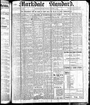 Markdale Standard (Markdale, Ont.1880), 11 Oct 1906