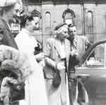 Agnes Macphail getting into a car
