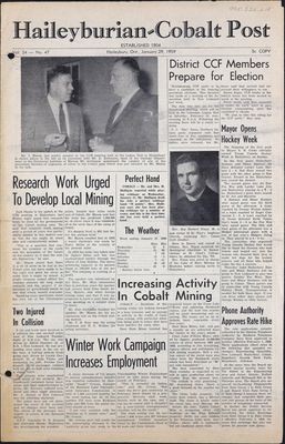 The Haileyburian & Cobalt Weekly Post (1957-1961), 29 Jan 1959