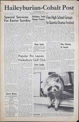 The Haileyburian & Cobalt Weekly Post (1957-1961), 26 Mar 1959