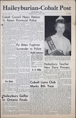 The Haileyburian & Cobalt Weekly Post (1957-1961), 2 Jul 1959