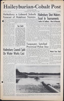 The Haileyburian & Cobalt Weekly Post (1957-1961), 13 Aug 1959