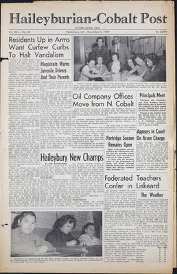 The Haileyburian & Cobalt Weekly Post (1957-1961), 5 Nov 1959