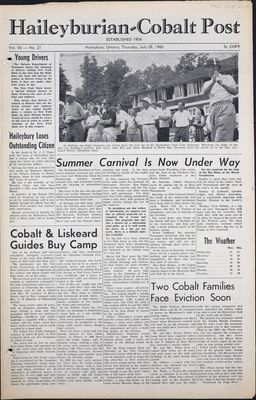 The Haileyburian & Cobalt Weekly Post (1957-1961), 28 Jul 1960