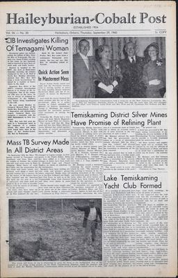 The Haileyburian & Cobalt Weekly Post (1957-1961), 29 Sep 1960