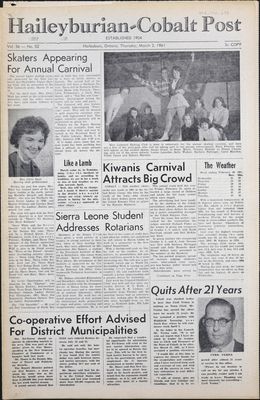 The Haileyburian & Cobalt Weekly Post (1957-1961), 2 Mar 1961