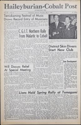 The Haileyburian & Cobalt Weekly Post (1957-1961), 4 May 1961