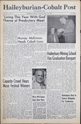 The Haileyburian & Cobalt Weekly Post (1957-1961), 18 May 1961