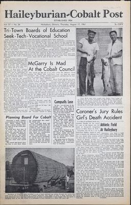 The Haileyburian & Cobalt Weekly Post (1957-1961), 17 Aug 1961