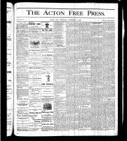 Acton Free Press (Acton, ON), November 2, 1876