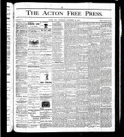 Acton Free Press (Acton, ON), November 30, 1876