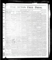 Acton Free Press (Acton, ON), January 17, 1878
