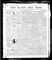 Acton Free Press (Acton, ON), January 24, 1878