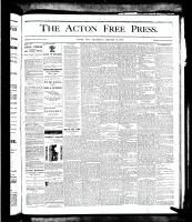 Acton Free Press (Acton, ON), January 31, 1878