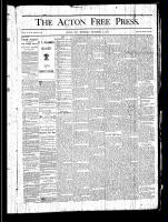 Acton Free Press (Acton, ON), September 19, 1878