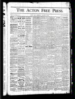 Acton Free Press (Acton, ON), January 30, 1879