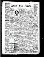 Acton Free Press (Acton, ON), October 6, 1881
