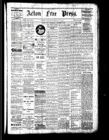 Acton Free Press (Acton, ON), October 20, 1881