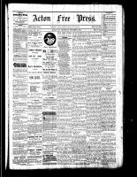 Acton Free Press (Acton, ON), October 27, 1881