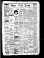 Acton Free Press (Acton, ON), November 3, 1881