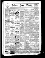 Acton Free Press (Acton, ON), March 2, 1882