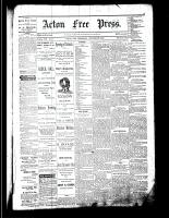 Acton Free Press (Acton, ON), October 26, 1882