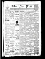 Acton Free Press (Acton, ON), November 9, 1882